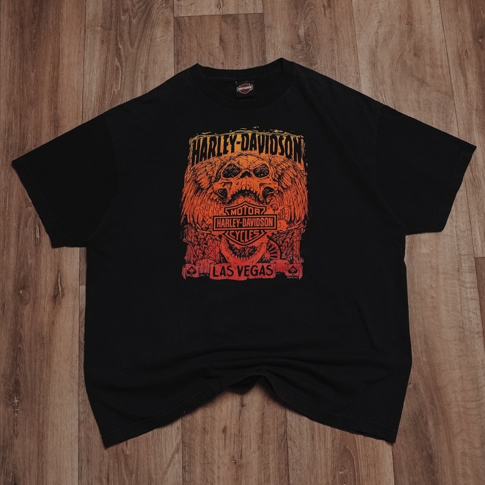Harley-Davidson Black and Red Las Vegas Graphic Tee
